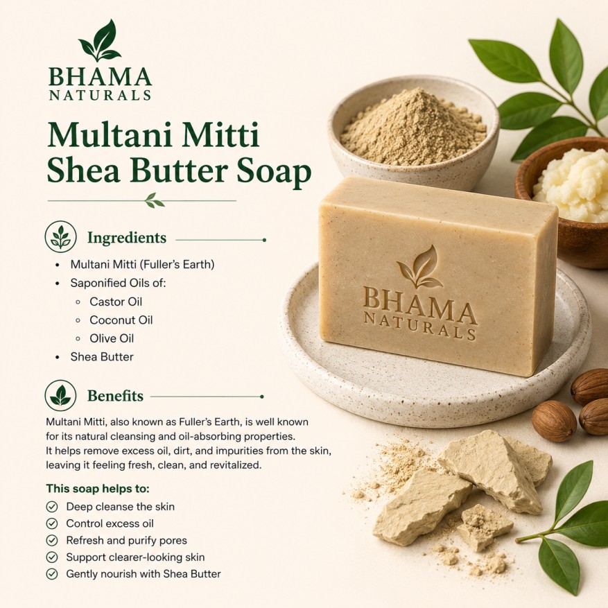 Multani Mitti Cold-Processed Soap - Image 3